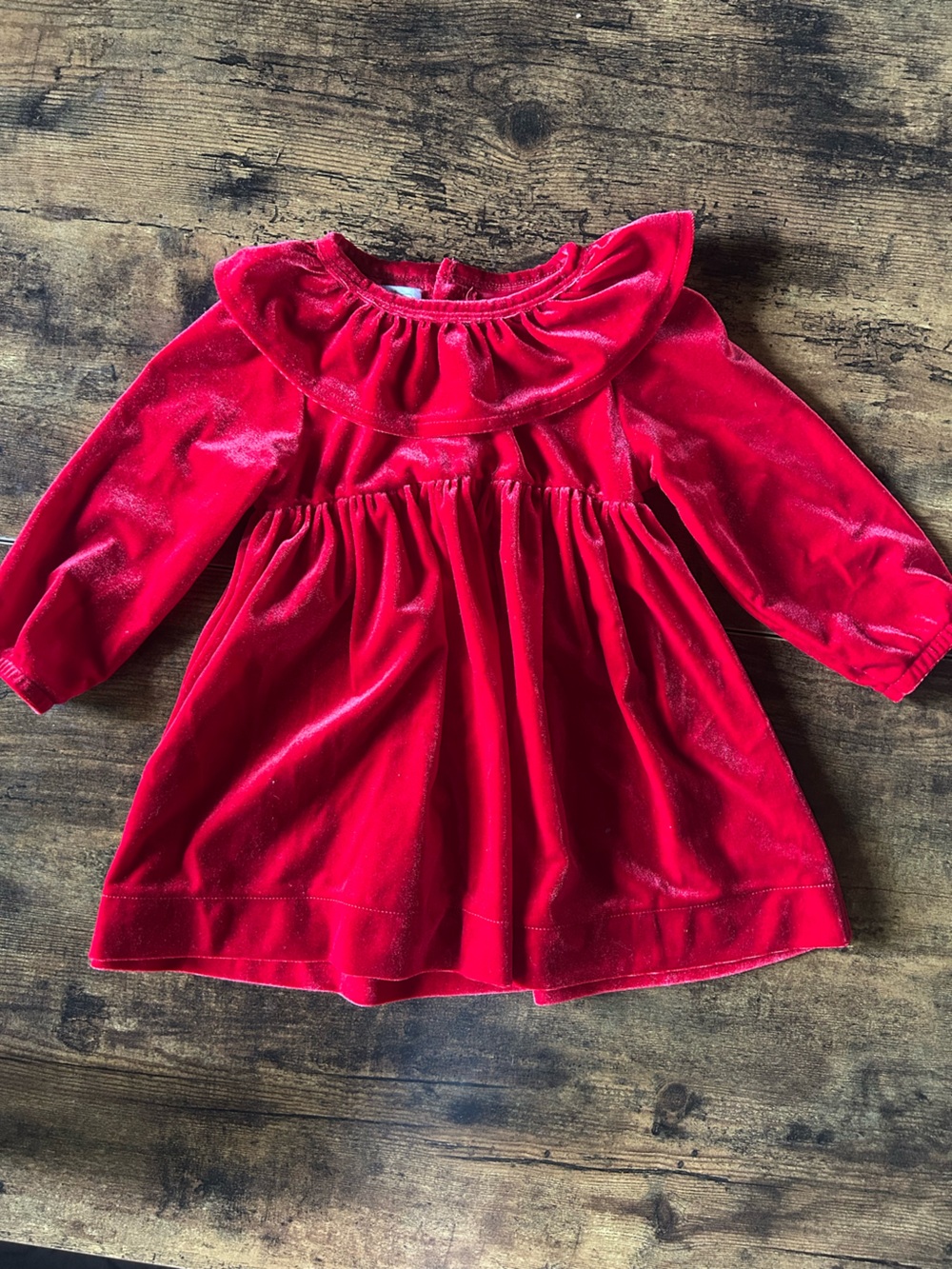 Mud Pie Red Velvet Girls Party Dress